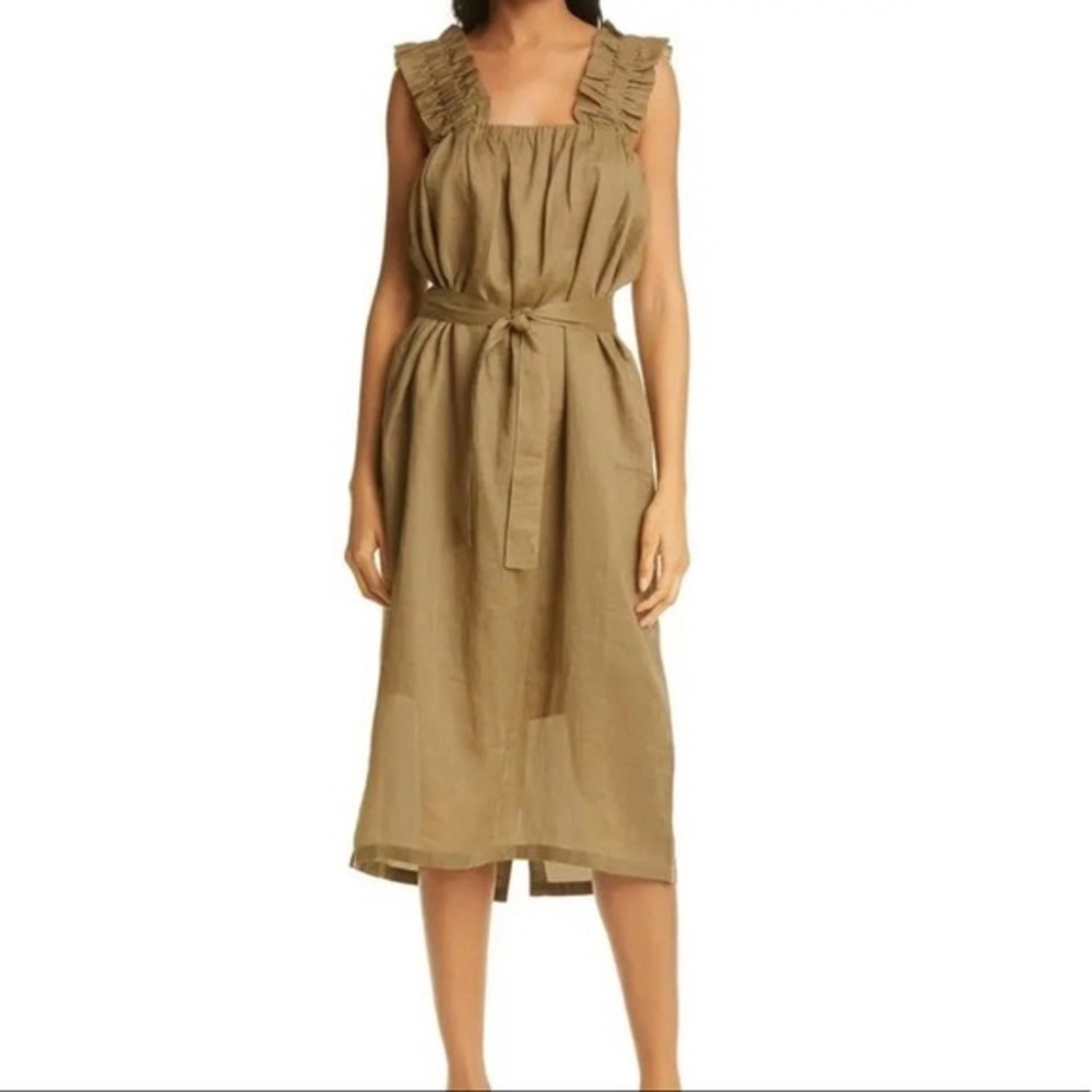 FRAME ruffle tank dress